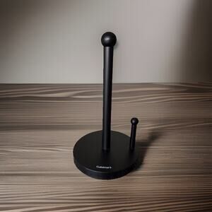 Jumbo Paper Towel Holder Black, Premium Stainless Steel Kitchen Roll Dispenser